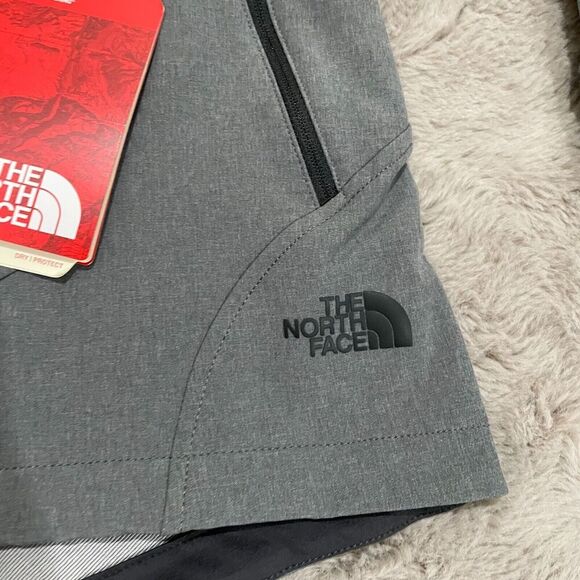 The North Face NF0A3LGW Grey Tech Stretch Soft Shell Jacket Women's S Yacht Logo - Picture 4 of 16